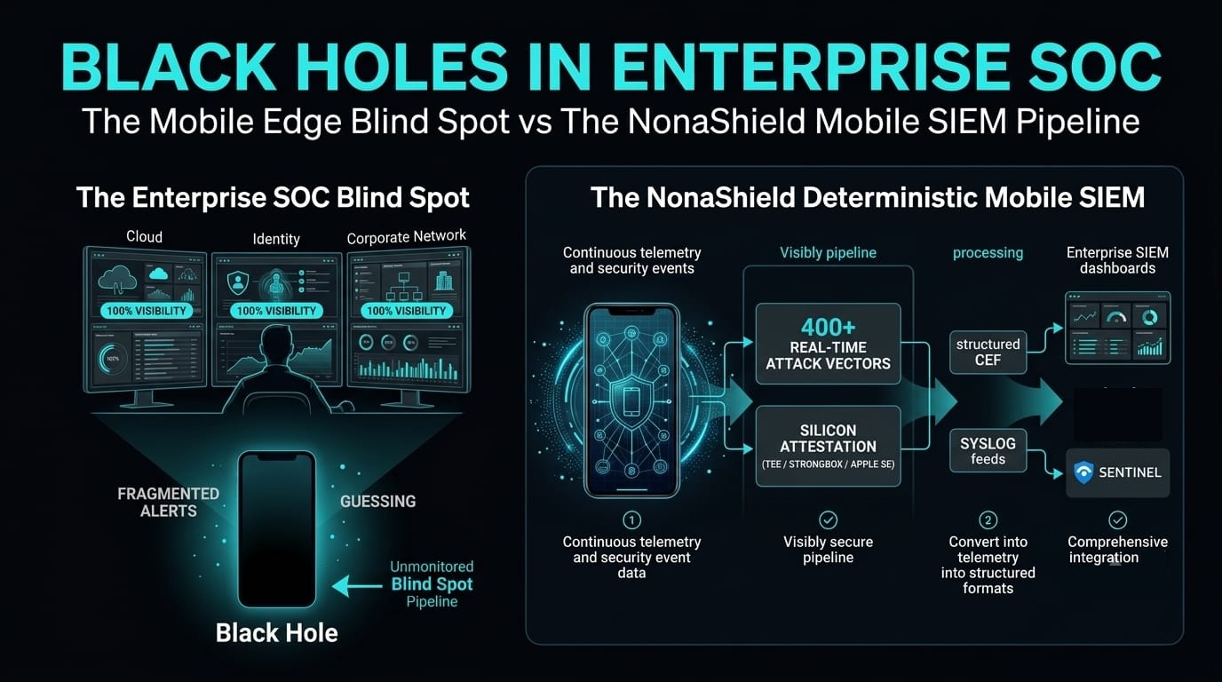 NonaShield SOC dashboard showing 24-hour live monitoring